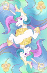 Size: 2200x3400 | Tagged: safe, artist:aim-mod, artist:jitterladybug, part of a set, princess celestia, alicorn, pony, g4, female, high res, mare, playing card, solo