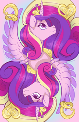 Size: 2200x3400 | Tagged: safe, artist:aim-mod, artist:jitterladybug, part of a set, princess cadance, alicorn, pony, g4, female, high res, mare, playing card, solo