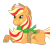 Size: 926x863 | Tagged: safe, artist:geekyzeekv2, artist:lavender-bases, applejack, horse, g4, alternate hair color, applejack's hat, base used, bow, colored hooves, cowboy hat, eyeshadow, female, freckles, gradient legs, gradient muzzle, hair bow, hat, hooves, lasso, lying down, makeup, mare, rope, saddle, simple background, smiling, solo, style emulation, tack, transparent background, wild manes, wild manesified