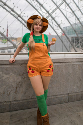 Size: 1281x1920 | Tagged: safe, applejack, human, g4, 2016, brony fair, clothes, cosplay, costume, irl, irl human, photo, solo