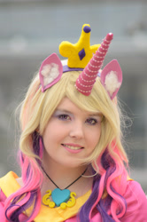 Size: 2448x3696 | Tagged: safe, princess cadance, human, g4, 2016, brony fair, bust, clothes, cosplay, costume, irl, irl human, photo, portrait, solo