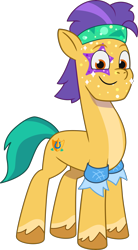 Size: 2252x4091 | Tagged: safe, hitch trailblazer, earth pony, pony, g5, my little pony: tell your tale, official, pipp-sync battle, spoiler:g5, spoiler:my little pony: tell your tale, spoiler:tyts02e34, .ai available, .svg available, male, simple background, smiling, solo, stallion, svg, transparent background, unshorn fetlocks, vector