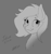 Size: 1517x1600 | Tagged: safe, artist:nudeknightart, oc, oc only, oc:jc, earth pony, earth pony oc, monochrome, solo