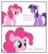 Size: 892x1024 | Tagged: safe, editor:drnachtschatten, pinkie pie, twilight sparkle, alicorn, earth pony, pony, g4, 2 panel comic, comic, dialogue, duo, meme, no thanks, serious, simple background, subverted meme, text, too serious, twilight sparkle (alicorn), white background