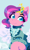 Size: 1214x2000 | Tagged: safe, artist:mirkywave, pipp petals, pegasus, pony, g5, adorapipp, clothes, cloud, cute, female, jewelry, looking at you, mare, outdoors, signature, smiling, smiling at you, solo, tiara