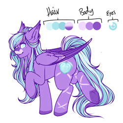 Size: 2000x2000 | Tagged: safe, artist:dewdropinn, oc, oc only, oc:heart mender, pegasus, reference sheet