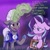 Size: 2161x2161 | Tagged: safe, artist:pfeffaroo, starlight glimmer, oc, oc:scope, pony, unicorn, g4, armor, dialogue, duo, duo male and female, female, floppy ears, glowing, glowing horn, high res, horn, levitation, magic, magic aura, male, mare, night guard armor, picture frame, raised hoof, scroll, stallion, telekinesis