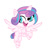 Size: 382x400 | Tagged: safe, artist:ambadatu27, artist:angelpaw-art, editor:ambadatu27, princess flurry heart, alicorn, pony, g4, g4.5, my little pony: friendship is magic, my little pony: pony life, base artist:angelpaw-art, base used, base:angelpaw-art, cute, female, filly, flurrybetes, flying, foal, g4 to g4.5, generation leap, horn, open mouth, open smile, simple background, smiling, solo, solo female, solo focus, spread wings, style emulation, unshorn fetlocks, white background, wings