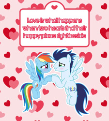 Size: 720x800 | Tagged: safe, artist:soarindasher10, rainbow dash, soarin', pegasus, pony, g4, female, hearts and hooves day, holiday, male, mare, ship:soarindash, shipping, stallion, straight, valentine's day