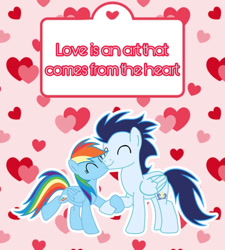 Size: 720x800 | Tagged: safe, artist:soarindasher10, rainbow dash, soarin', pegasus, pony, g4, female, hearts and hooves day, holiday, male, mare, ship:soarindash, shipping, stallion, straight, valentine's day