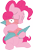 Size: 2351x3565 | Tagged: safe, artist:porygon2z, pinkie pie, earth pony, pony, porygon, g4, belly, cute, eyes closed, female, hug, mare, pinkiebetes, pokémon, simple background, transparent background