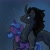 Size: 2000x2000 | Tagged: safe, artist:amanecerlobo, king sombra, radiant hope, pony, unicorn, g4, female, horn, male, meme, ship:hopebra, shipping, straight, vegeta in the rain