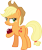 Size: 5000x5922 | Tagged: safe, artist:dashiesparkle, artist:gwennie-chan, artist:jonesdylan874, applejack, earth pony, pony, g4, going to seed, my little pony: friendship is magic, angry, apple, applebutt, butt, flank, food, frown, holding, inkscape, looking back, simple background, solo, transparent background, vector