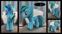 Size: 6964x3844 | Tagged: safe, artist:purplenebulastudios, oc, earth pony, pony, female, irl, mare, photo, plushie, solo