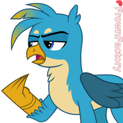 Size: 2048x2048 | Tagged: safe, artist:frownfactory, gallus, griffon, g4, male, solo, vector, wings