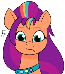 Size: 2293x2590 | Tagged: safe, artist:frownfactory, sunny starscout, g5, female, mane stripe sunny, simple background, solo, transparent background