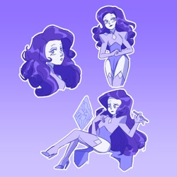 Size: 1280x1280 | Tagged: safe, artist:kazin_cartoon, rarity, gem (race), humanoid, g4, steven universe