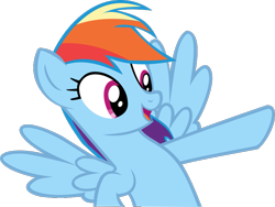 Size: 779x586 | Tagged: safe, artist:retroponybro, rainbow dash, g4, base used, female, inkscape, simple background, transparent background, vector