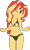 Size: 1081x1786 | Tagged: safe, artist:shieldwingarmorofgod, artist:yaya54320bases, sunset shimmer, human, equestria girls, g4, bare shoulders, belly, belly button, bikini, breasts, busty sunset shimmer, clothes, cute, female, midriff, one eye closed, shimmerbetes, simple background, smiling, solo, sunset shimmer swimsuit, sunset shimmer's beach shorts swimsuit, swimsuit, transparent background, vector, wink