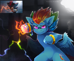 Size: 3000x2500 | Tagged: safe, artist:buvanybu, rainbow dash, g4, shadow, sonic the hedgehog, sonic the hedgehog (series)