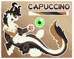 Size: 2500x2000 | Tagged: safe, artist:euspuche, oc, oc only, oc:capuccino, draconequus, draconequus oc, male, reference sheet