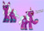 Size: 2100x1500 | Tagged: safe, artist:missingno44, opaline arcana, alicorn, pony, g5, dialogue, female, gradient background, mare, multeity, solo