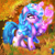 Size: 3000x3000 | Tagged: safe, artist:0ceanphoenix, artist:phoenixpaintfg, izzy moonbow, butterfly, pony, unicorn, g5, autumn, autumn leaves, female, forest, glowing, glowing horn, horn, leaves, magic, mare, nature, outdoors, solo, tree