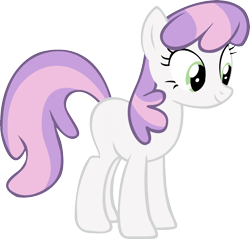 Size: 1920x1837 | Tagged: safe, cheerilee, earth pony, pony, g4, blank flank, female, mare, missing cutie mark, not sweetie belle, palette swap, recolor, simple background, solo, transparent background