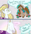 Size: 1100x1200 | Tagged: safe, artist:malcat, horse, ..., 2 panel comic, angry, bandana, bow, clothes, cocoa (wild manes), comic, dress, duo, duo female, exclamation point, eye clipping through hair, female, finley (wild manes), gradient muzzle, hair bow, hoers, mare, meme, open mouth, question mark, realistic, serious, side view, speech bubble, tail, tail bow, too serious, wild manes