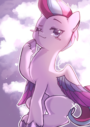 Size: 2480x3508 | Tagged: safe, artist:izuchi, zipp storm, pegasus, pony, g5, smiling, solo