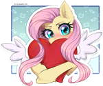 Size: 1903x1596 | Tagged: safe, artist:avrameow, fluttershy, pegasus, pony, g4, blushing, cute, female, heart, heart pillow, holiday, hug, mare, partially transparent background, pillow, pillow hug, shyabetes, solo, valentine's day, valentine's day 2025, ych example, your character here