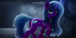 Size: 2000x1000 | Tagged: safe, artist:lumolla, oc, pony, unicorn, bracelet, horn, jewelry, monochrome, necklace, solo