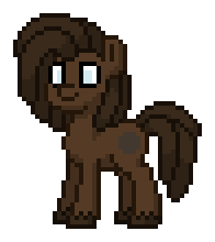 Size: 196x220 | Tagged: safe, oc, oc:rock chocolate, pony, pony town, simple background, solo, transparent background