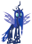 Size: 1823x2499 | Tagged: artist needed, safe, queen chrysalis, changeling, g4, implied princess luna, palette swap, recolor, simple background, solo, transparent background