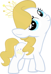 Size: 1920x2766 | Tagged: safe, diamond tiara, pony, g4, female, filly, foal, implied blueblood, palette swap, recolor, solo