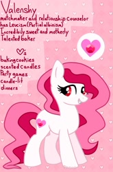 Size: 1283x1948 | Tagged: safe, artist:edgelordhedgelord, oc, oc only, oc:valenshy, earth pony, pony, female, mare, solo