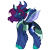 Size: 1000x1000 | Tagged: safe, artist:kazmuun, oc, oc only, changepony, hybrid, offspring, parent:pharynx, parent:princess luna, parents:lunarynx, simple background, solo, transparent background