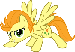 Size: 1920x1327 | Tagged: safe, lightning dust, pony, g4, female, implied golden harvest, mare, palette swap, recolor, solo