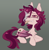 Size: 1086x1106 | Tagged: safe, artist:crimmharmony, oc, oc only, oc:crimm harmony, bat pony, bat pony oc, bat wings, colored sclera, colored sketch, drugs, ears up, folded wings, gradient background, lidded eyes, lying down, marijuana, nonbinary, sketch, smiling, smoke, smoking, solo, wings