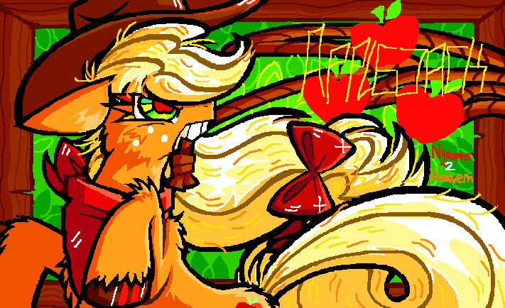 #3564477 - safe, artist:nyooms2heaven, applejack, earth pony, pony, g4 ...