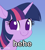 Size: 980x1090 | Tagged: safe, artist:sion, twilight sparkle, pony, unicorn, g4, bust, cute, faic, female, floppy ears, gradient background, hehe, horn, mare, meme, ponified animal photo, ponified meme, portrait, smirk, solo, twiabetes, twiface, unicorn twilight