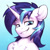 Size: 900x900 | Tagged: safe, artist:argigen, shining armor, pony, unicorn, g4, chest fluff, ear fluff, gradient background, horn, looking at you, male, smiling, smiling at you, solo, stallion