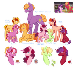 Size: 924x865 | Tagged: safe, artist:dawnalightz, big macintosh, little mac, sugar belle, oc, earth pony, pony, unicorn, g4, earth pony oc, horn, next generation, offspring, parent:big macintosh, parent:sugar belle, parents:sugarmac, simple background, unicorn oc, white background
