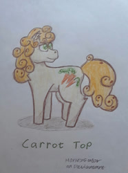 Size: 828x1111 | Tagged: safe, artist:horseygator, carrot top, golden harvest, earth pony, pony, g4, simple background, solo, white background