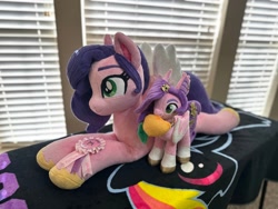 Size: 2048x1536 | Tagged: safe, artist:epicrainbowcrafts, artist:larsen toys, pipp petals, bat pony, pegasus, pony, g5, adorapipp, bat pipp, bat ponified, bat wings, best pony, cute, ear piercing, earring, female, food, irl, jewelry, life size, mango, mare, multeity, necklace, photo, piercing, pippbat, plushie, pony plushie, race swap, solo, wings