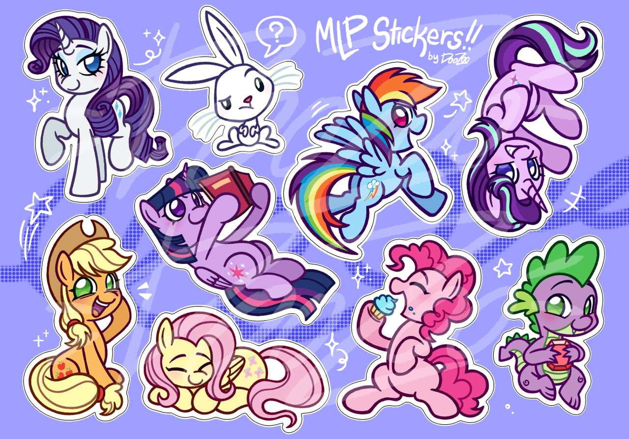 #3567706 - safe, artist:doozoo, angel bunny, applejack, pinkie pie ...