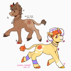 Size: 2000x2000 | Tagged: safe, artist:joongbug_arts, pony, unicorn, ateez, ear piercing, earring, hongjoong, horn, jewelry, k-pop, leonine tail, male, necklace, piercing, ponified, self paradox, self ponidox, stallion, tail, unshorn fetlocks