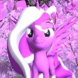 Size: 1024x1024 | Tagged: safe, artist:christian69229, oc, oc:cherry blossom, pony, 3d, clothes, cute, female, mare, socks, solo, striped socks