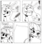 Size: 1000x1038 | Tagged: safe, artist:lavosvsbahamut, princess celestia, spike, twilight sparkle, alicorn, dragon, pony, unicorn, g4, 5 panel comic, black and white, female, grayscale, horn, ink, inkwell, letter, male, monochrome, pipe, quill, template, trio