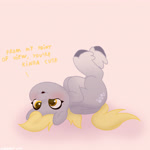 Size: 2480x2480 | Tagged: safe, artist:starburstuwu, derpy hooves, pegasus, pony, g4, blushing, cute, derpabetes, female, gradient legs, high res, lying down, mare, on back, pink background, silly, silly pony, simple background, solo, unshorn fetlocks, upside down, weapons-grade cute